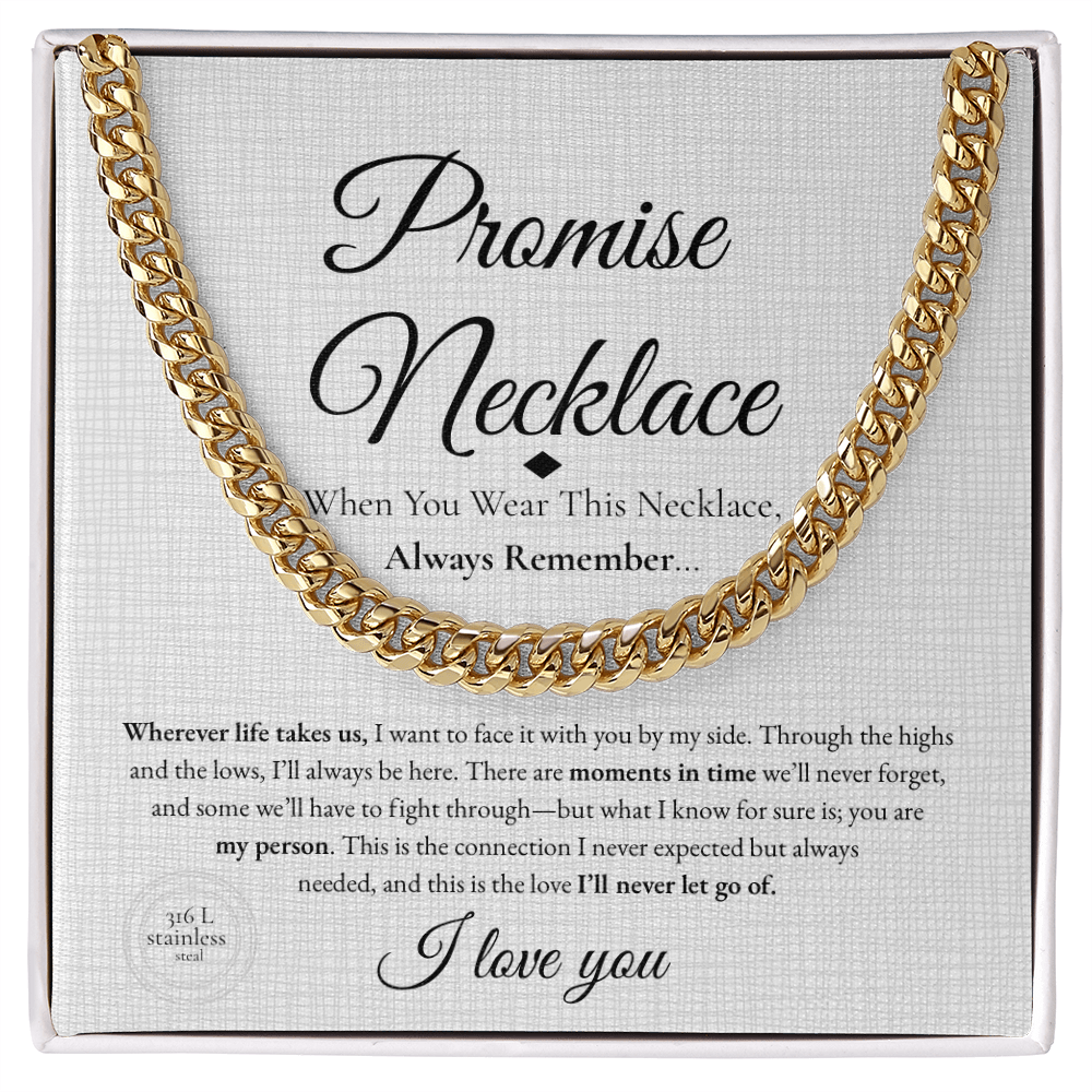Promise Necklace – Meaningful Gift for Boyfriend or Girlfriend