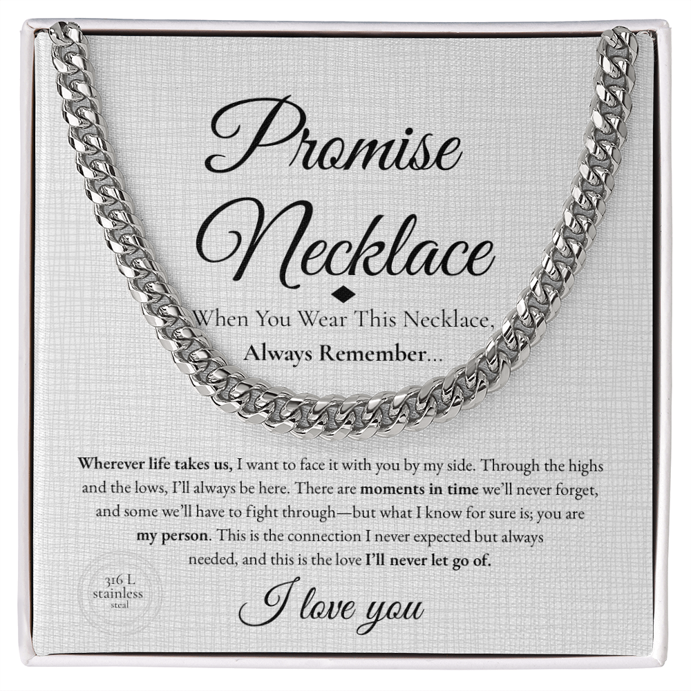 Promise Necklace – Meaningful Gift for Boyfriend or Girlfriend