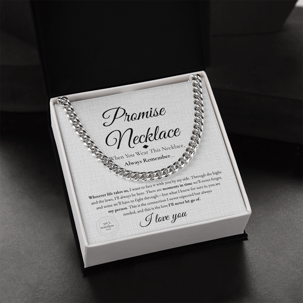 Promise Necklace – Meaningful Gift for Boyfriend or Girlfriend