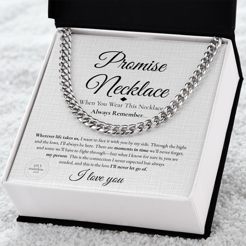 Promise Necklace – Meaningful Gift for Boyfriend or Girlfriend