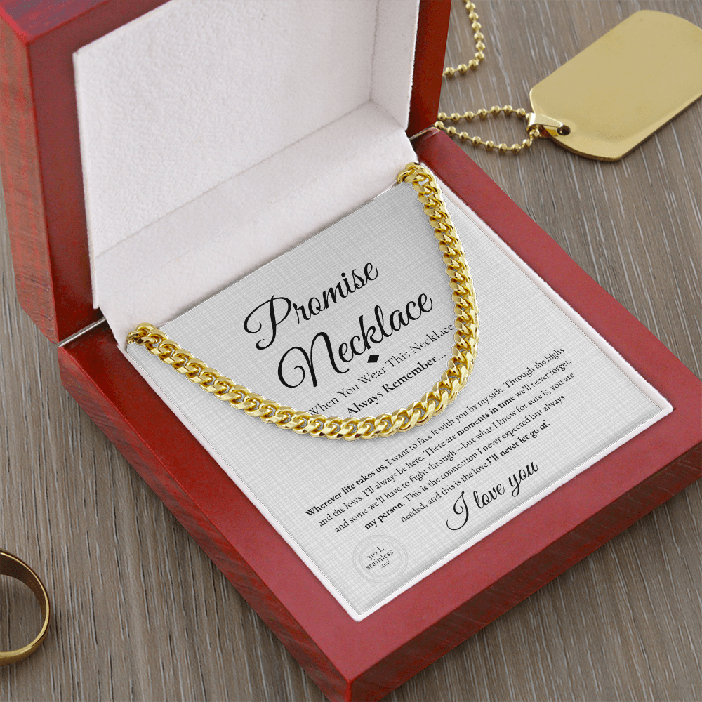 Promise Necklace – Meaningful Gift for Boyfriend or Girlfriend