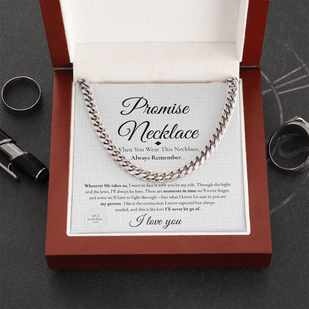Promise Necklace – Meaningful Gift for Boyfriend or Girlfriend